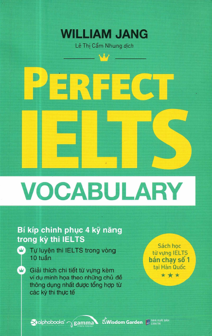 Perfect Ielts Vocabulary, William Jang, Lê Thị Cẩm Nhung dịch 